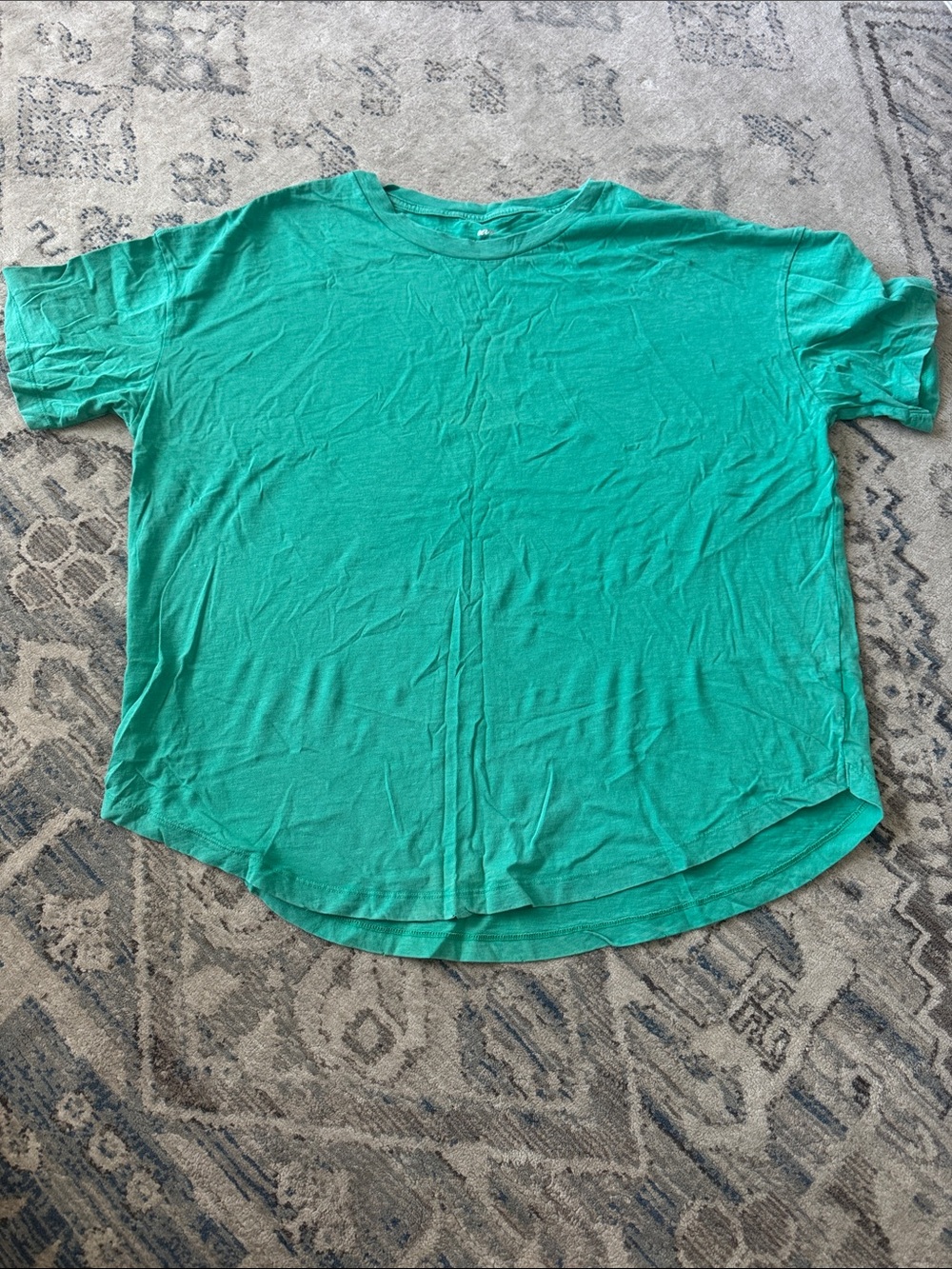 Casual Short Sleeve Women's Top in Teal